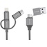 Promate UniLink-Trio2 Multifunctional Universal Sync & Charge Cable (Grey)