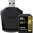 Lexar 32GB Professional 2000x UHS-II SDXC Memory Card with SD Card Reader