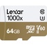 Lexar 64GB Professional 1000x UHS-II microSDXC Memory Card with SD Adapter