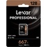 Lexar 128GB Professional 667x UHS-I SDXC Memory Card