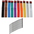 Pearstone 1 x 6" Touch Fastener Cable Straps (Multi-Colored, 10-Pack)