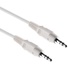 Pearstone Stereo Mini Male to Stereo Mini Male Cable (White) - 1.5'