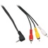 Pearstone Mini AV to 3 RCA Cable (1.8m)