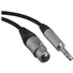 Canare Starquad XLRF-TRSM Cable (Black, 1')