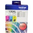 Brother LC135XLCL3PK CMY Colour High Yield Ink Cartridge (Triple Pack)