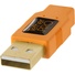 Tether Tools TetherPro USB 2.0 Type-A Male to Mini-B Male Cable (1', Orange)