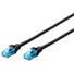 Digitus UTP CAT5e Black Patch Lead 0.5m