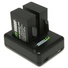 Wasabi Power Dual USB Battery Charger for Garmin Virb 360 and Garmin 010-12521-10
