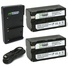 Wasabi Power Battery (2-pack) and Dual Charger for NP-F730, NP-F750, NP-F760, NP-F770 (L SERIES)