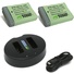 Wasabi Power Battery (2-pack) And Dual USB Charger for Canon NB-13L