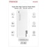 PROMATE 10000mAh USB-C Ultra-Sleek Portable Power Bank (White)