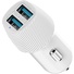Promate VolTrip-Duo 3.4A Car Charger with Dual USB Ports (White)