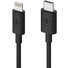 Belkin BOOST CHARGE USB-C Cable with Lightning Connector (Black, 1.2m)