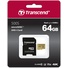 Transcend 64GB 500S UHS-I microSDXC Memory Card