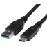 DYNAMIX 0.2M USB3.1 Type-C Male to Type-A Male Cable Black Colour