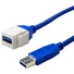 DYNAMIX USB3.0 200mm Keystone Jack Type-A to Male Type-A Connector
