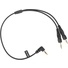 Saramonic SR-C2004 Dual Locking 3.5mm to Right-Angle 3.5mm Output Y-Cable for Two Wireless Receivers