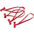 BongoTies Elastic Cable Ties (Red, 10 Pack, 12.7cm)