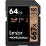 Lexar 64GB Professional 667x UHS-I SDXC Memory Card with USB 3.0 Card Reader