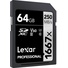 Lexar 64GB Professional 1667x UHS-II SDXC Memory Card with USB 3.0 Card Reader
