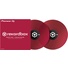Pioneer DJ RB-VD1-CR Control Vinyl for rekordbox dj - Double Pack (Clear Red)