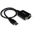 StarTech USB to RS232 Serial DB9 Adapter Cable with COM Retention (Black, 30.4cm)