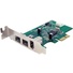 StarTech 3-Port 2b 1a 1394 Low Profile PCI Express FireWire Adapter Card