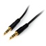 StarTech Slim 3.5mm Stereo Audio Cable (0.9m, Black)