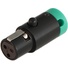 Cable Techniques CT-LPS-TA3-G LPS Low-Profile TA3F Connector (Green)