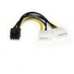 LP4 to 8 Pin PCI Express Video Card Power Cable Adapter (15.2cm)