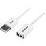 StarTech USB-A to USB-A M/F Extension Cable - USB 2.0 (White, 3m)