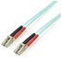 StarTech MM 50 LC to LC Fiber Patch Cable (Aqua, 3m)