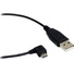 StarTech USB 2.0 Type-A Male to Right-Angle Micro-USB Male Cable (1.8m, Black)