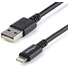 StarTech 8-pin Lightning to USB Cable (Black, 3m)