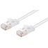DYNAMIX Cat6A S/FTP Slimline Shielded 10G Patch Lead (White, 2.5m)