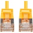 DYNAMIX Cat6A S/FTP Slimline Shielded 10G Patch Lead (Yellow, 0.5m)