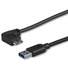 StarTech Slim Micro USB 3.0 Cable - M/M Left Angle (0.5m)