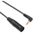 Kopul Stereo Right-Angle 1/8" Male Mini-Jack to XLR Male Cable (0.5m)