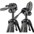 Magnus PV-3320G Photo/Video Tripod with Geared Center Column with Smartphone Adapter and GoPro Mount