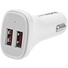 StarTech Dual-Port USB Car Charger (24W/4.8A, White)