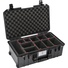 Pelican 1535AirTP Wheeled Carry-On Case (Black, with TrekPak Insert)