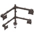 StarTech Desk Mount Steel Quad Monitor Arm for 13" to 27" Monitors