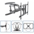 StarTech Flat Screen TV Wall Mount - Steel
