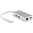 StarTech USB C Multiport Adapter with Power Delivery (Silver)