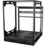 StarTech 12U Sliding Rotating Open Frame Network Rack