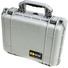 Pelican 1454 Case with Padded Dividers (Silver)