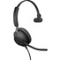 Jabra Evolve2 40 Mono Wired On-Ear Headset (Unified Communication, USB Type-A)