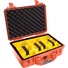 Pelican 1500 Case with Padded Divider Set (Orange)