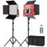 GVM 520LS-R Bi-Colour LED 2-Panel Kit (Red)