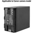 GVM Dual Charger with BP-A60 Battery for Canon C300 Mark II, C200 & C200B (6800mAh)